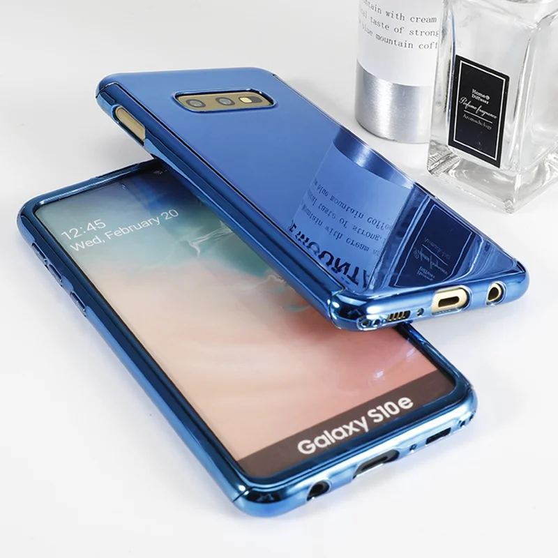 Чехол для Samsung Galaxy s10 s8 s9 plus note 8 9 s7 edge 360 полноразмерный зеркальный блестящий чехол