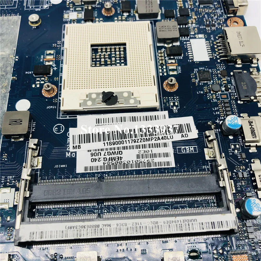 QIWG7 LA-7983P для lenovo G780 материнская плата SLJ8E HM76 DDR3 Материнская плата ноутбука полностью протестирована