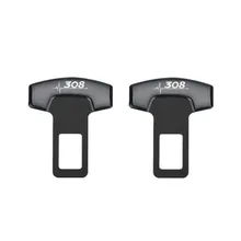 Для peugeot 308, аксессуары, автомобильный ремень, пряжки, пояс безопасности, сигнализация, заглушка, 2 шт