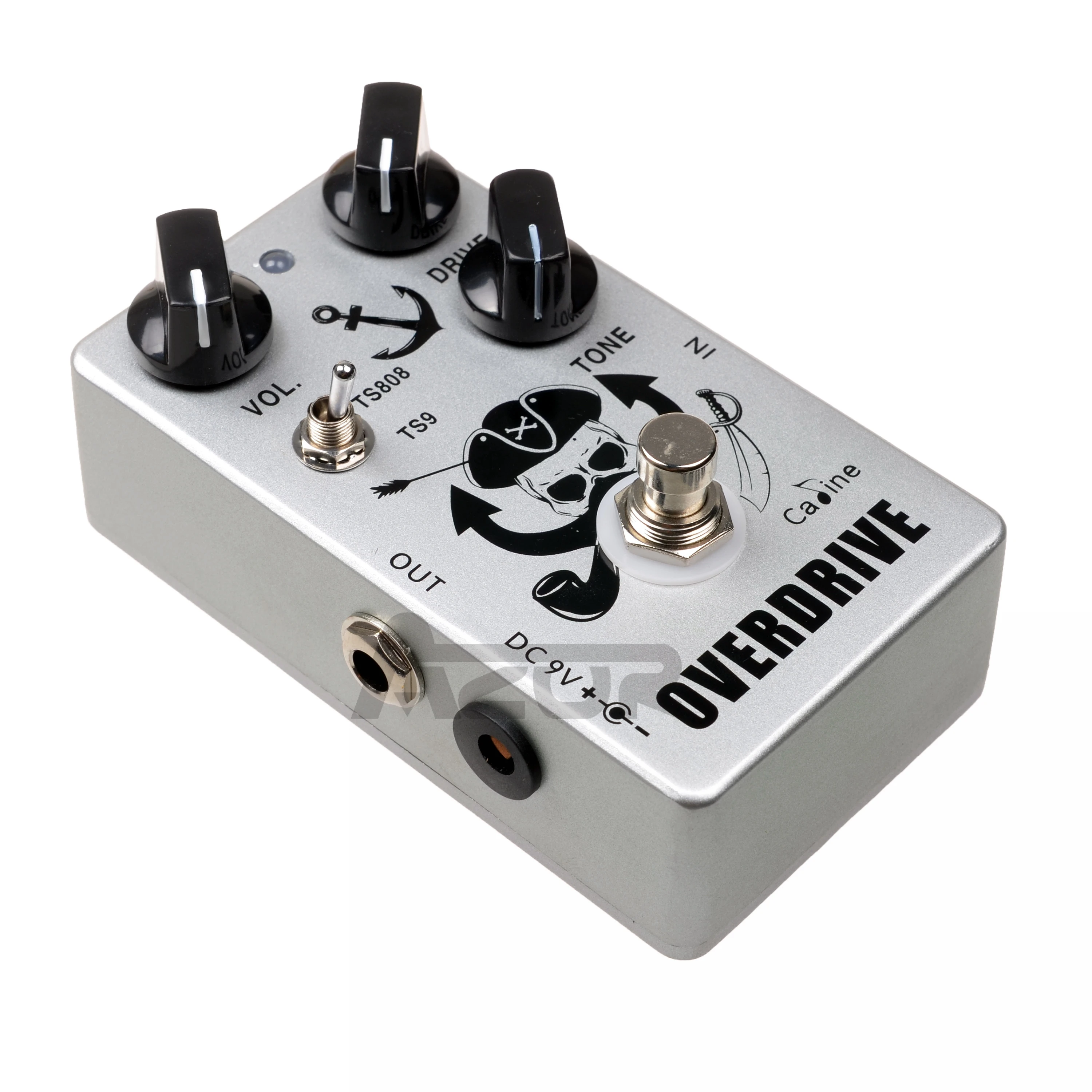 Cp76 Captain Silver Overdrive Guitar Pedal Tube Screamer 9v Effect