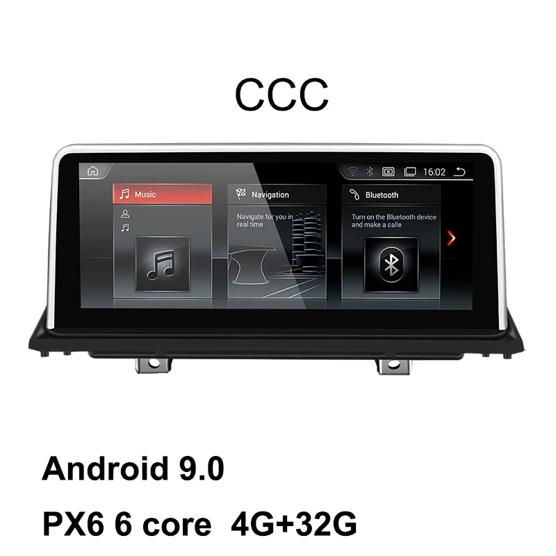 10,2" Android 9,0 8 ядерный Автомобильный gps навигатор мультимедийный плеер Авто Радио для BMW E70 E71 X5 X6 Bluetooth Wifi BT ips экран - Цвет: 6core-4g-32g-CCC
