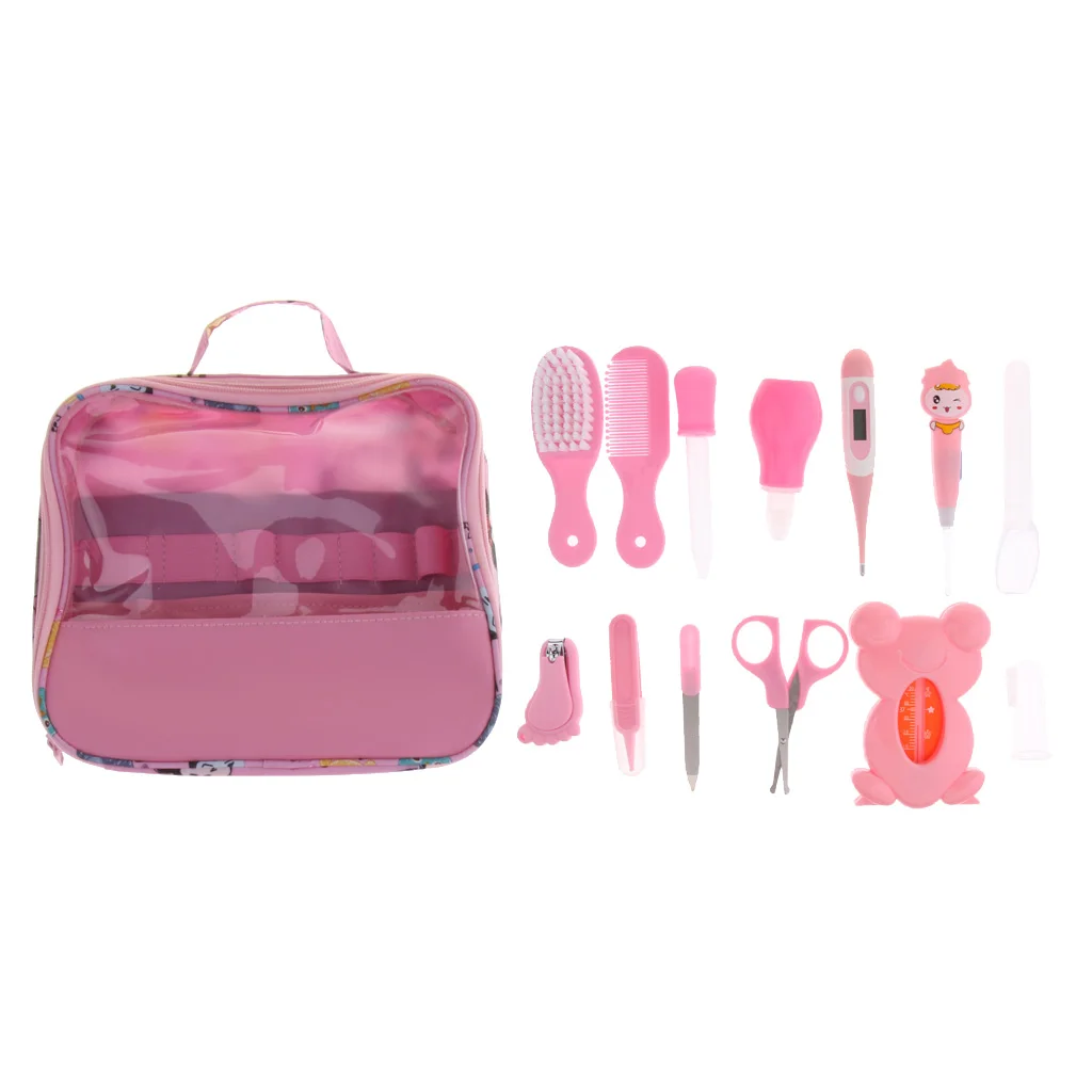 13x Multifunction Baby Nail Hair Care Thermometer Grooming Brush Kit Accessories