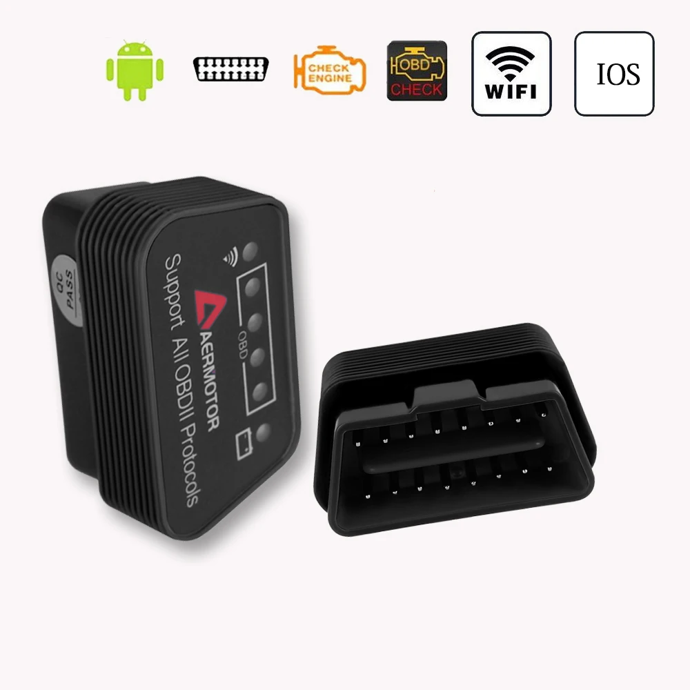 Авто диагностический сканер ELM327 OBD ii Wi-Fi/Bluetooth для Volvo XC90 /XC90/XC40/C30/XC60/V70/S80 S90