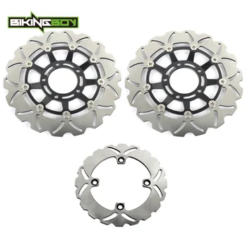 

BIKINGBOY Full Sets Front Rear Brake Discs Disks Rotors For Triumph Speed Triple 1050 05 06 07 2005 2006 2007