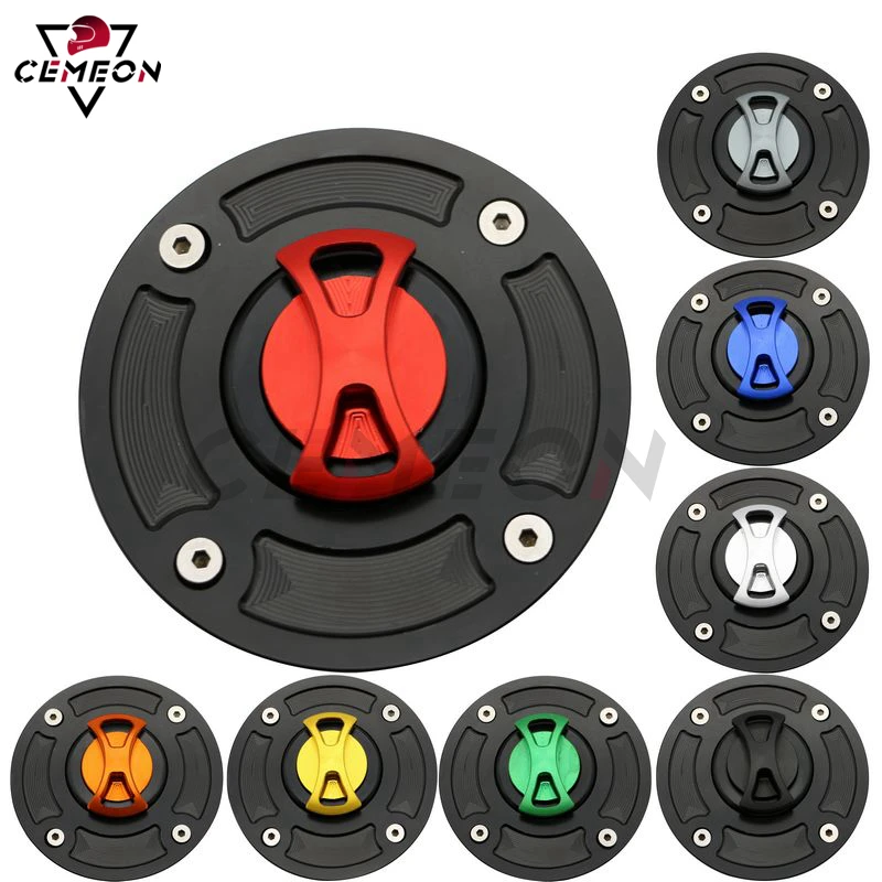 Motorcycle Fuel Caps Cnc Keyless Modified Fuel Tank Cap For Suzuki