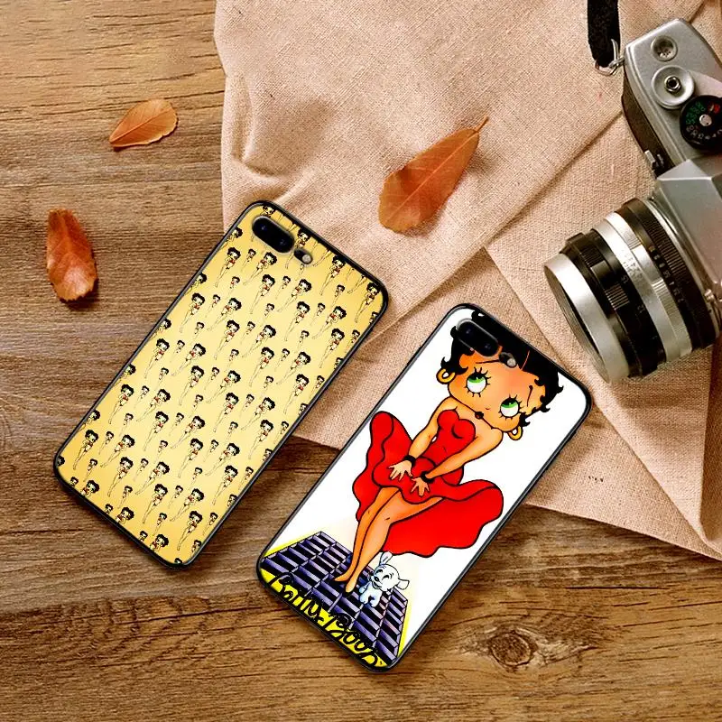 Beautiful Betty Soft Silicone Phone Case For iPhone XR TPU 5 5SE 6 6S 7 Plus 8Plus XS X Xr Max 9 Coque | Мобильные телефоны и