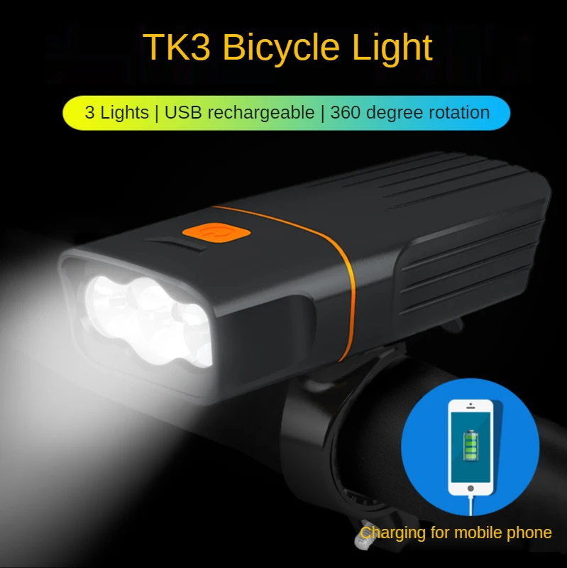 keyring torch TK3 USB Rechargeable Bicycle Light Bike LED Flashlight Strong Portable Flashlight for Night Riding best buy flashlights