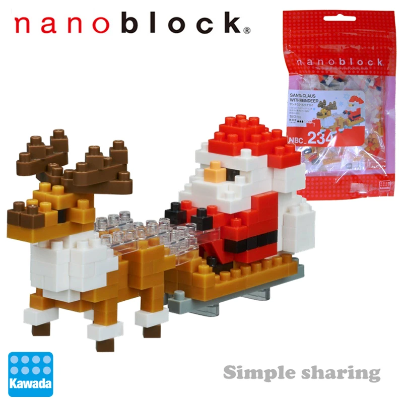 Nanoblock Рождество аниме мультфильм алмаз микро блок строительные блоки кирпичи развивающие игрушки игры DIY модель