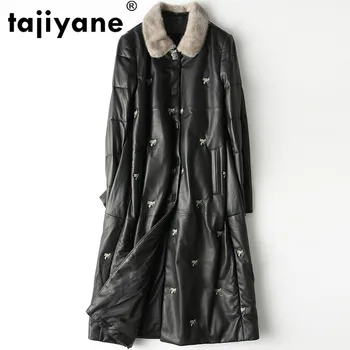 

Real Genuine Leather Jacket Autumn Winter Coat Women Clothes 2019 Mink Fur Collar Sheepskin Down Coat Korean Plus Size ZT3947