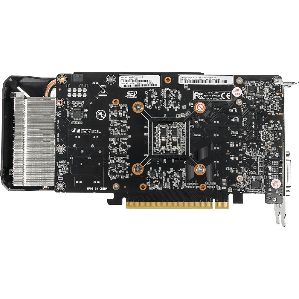 Видеокарта PALIT nVidia GeForce GTX 1660TI, PA-GTX1660Ti DUAL 6G