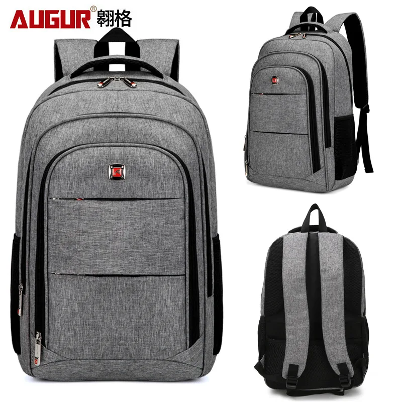 

Aoge New Men's Nylon Business Computer Bag USB Charging Backpack Lightweight Schoolbag Multi-Layer Zipper Practical