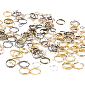 

Dia 5 6 8 10mm Gold Sliver Bronze Color Open Jump Rings Double Loops Split Rings Connectors For Jewelry Making DIY