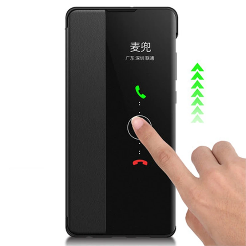 Luxury Smart View Flip Cover For Huawei P20 P30 P40 Pro Mate 20 30