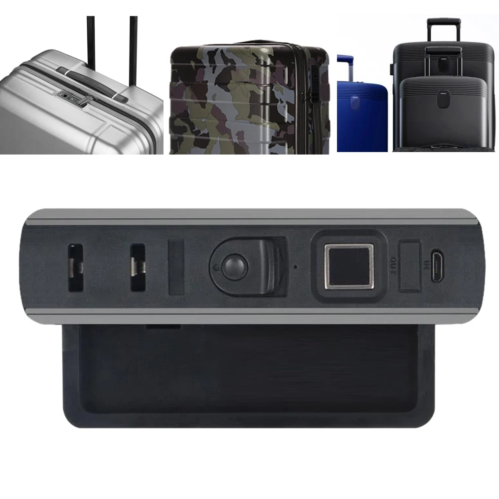 Рюкзак с usb зарядкой, умный чемодан без ключа, встроенный ABS портативный Багаж, замок с отпечатком пальца, безопасность, универсальный, водонепроницаемый, черный