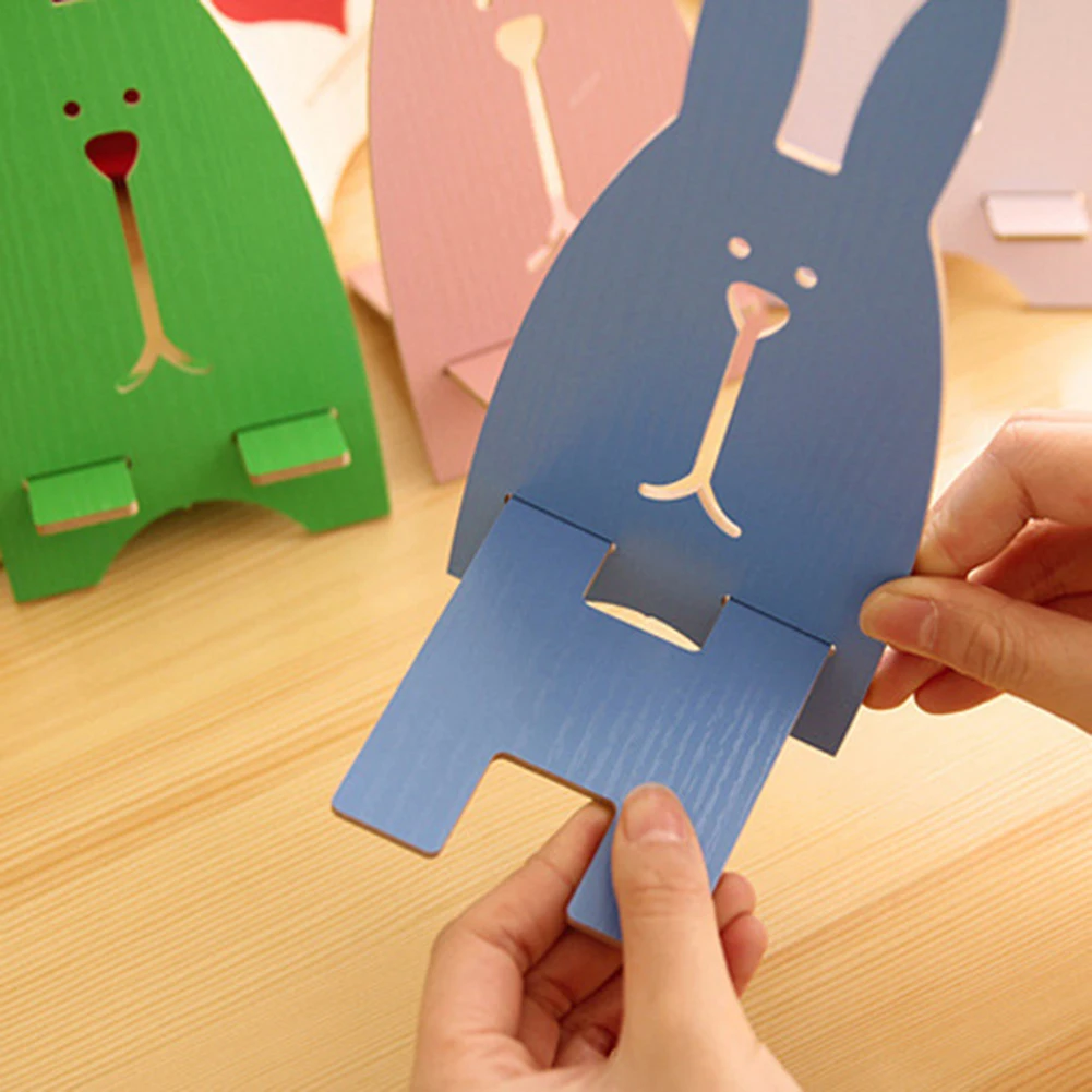 Univeral Malas Ponsel Pemegang Aksesori Lucu Kelinci Cellphone Disesuaikan Tablet Desktop Dudukan untuk Xiao Mi Ponsel