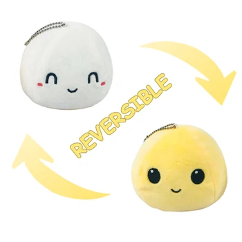

1PC Child Toy Gifts Reversible Flip Doll Stuffed Plush Doll Soft Simulation Reversible Plush Toy Color Chapter Filled Plush Doll