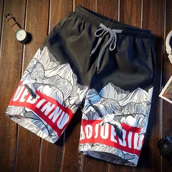

020 New Men's Summer Beach Shorts Loose Sport Shorts Men's Cotton Casual Shorts Quick-Drying Breathable Comfortable Big Shorts