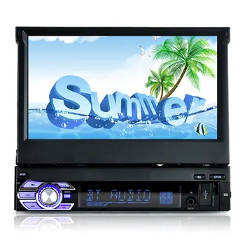 

7'' HD Digital Display Retractable Screen Car Mp4 Mp5 Player Stereo FM Transmitter Car Audio Radio Bluetooth version