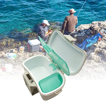 

Fishing Bait Box Waist Hanging Insulation Live Worm Fishing Tackle Box Worm Earthworm Boxes Bait Accessories Thermal Insulation