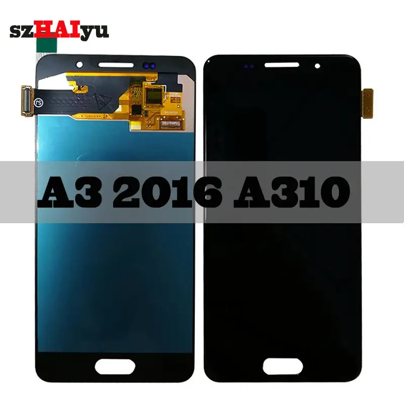 SZHAIYU сенсорный экран дигитайзер для samsung Galaxy A3 A310 SM-A310F Suprer AMOLED экран ЖК-дисплей 1280x720 4,7''