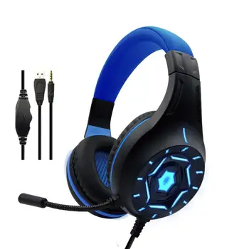 

NEW Wired Heavy Bass Luminous Gaming Headset Stereo Surround Noise Reduction Headphone With Mic For Laptop Computers