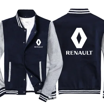 

Men Baseball uniform for RENAULT Car Logo Print Casual Hip Hop Harajuku Warm Sweatshirts Mens Baseball Jacket Slim Fit Unisex