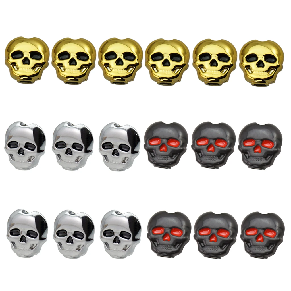 6Pcs Classical Guitar Locked Button Tuning Pegs Keys Tuners Head Skull Shape