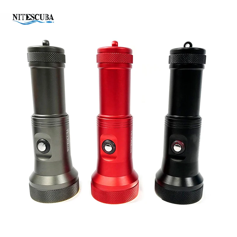 

Светодиодный фонарик для дайвинга niteакваs20, водонепроницаемый тактический фонарь для видео, прожексветильник для подводной фотографии, уличный фонарь