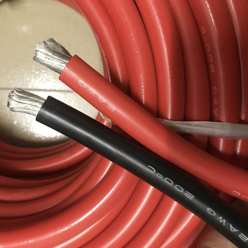 2AWG 35^ мм Калибр AWG силиконовый резиновый мягкий провод кабель теплостойкий мягкий силиконовый силикагель DIY провода кабель настроить клеммный провод