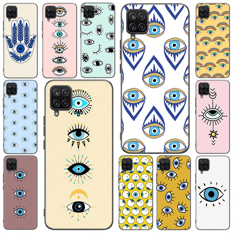 Di Lucky Eye Blue Evil Eye Per Il Caso Di Samsung Galaxy M12 M32 M21 M51 M11 M30S M31S Nota 10 Lite 20 Ultra J2 Core J6 J8 2018 J4 Più