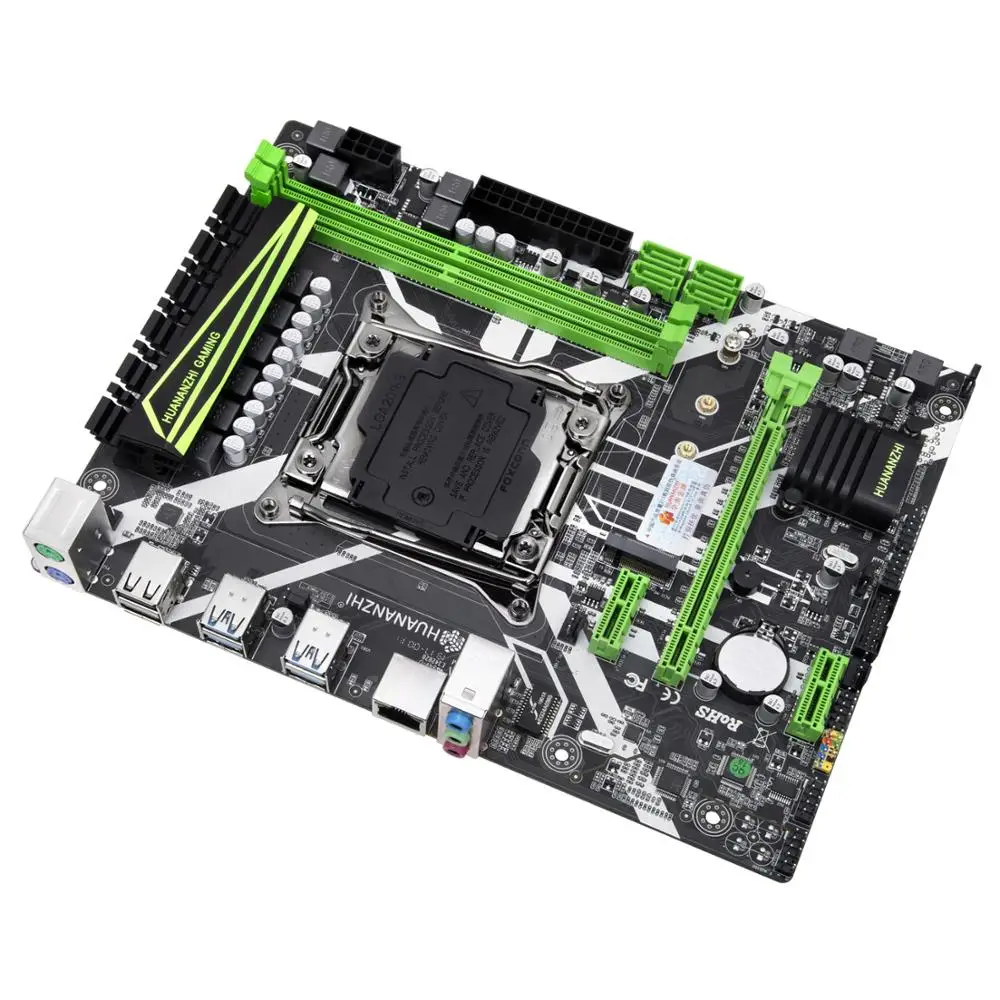 HUANANZHI X99 LGA2011 3 материнская плата со скидкой с M.2 NVMe слотом CPU Xeon E5 2680 V3 RAM 32G (2*16G) DDR4