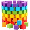 30Pcs/lot 2X2CM Wooden Colorful Cubes Building Blocks Toy for Children Educational Wood Squares Dice Board Game Block Toys Gifts