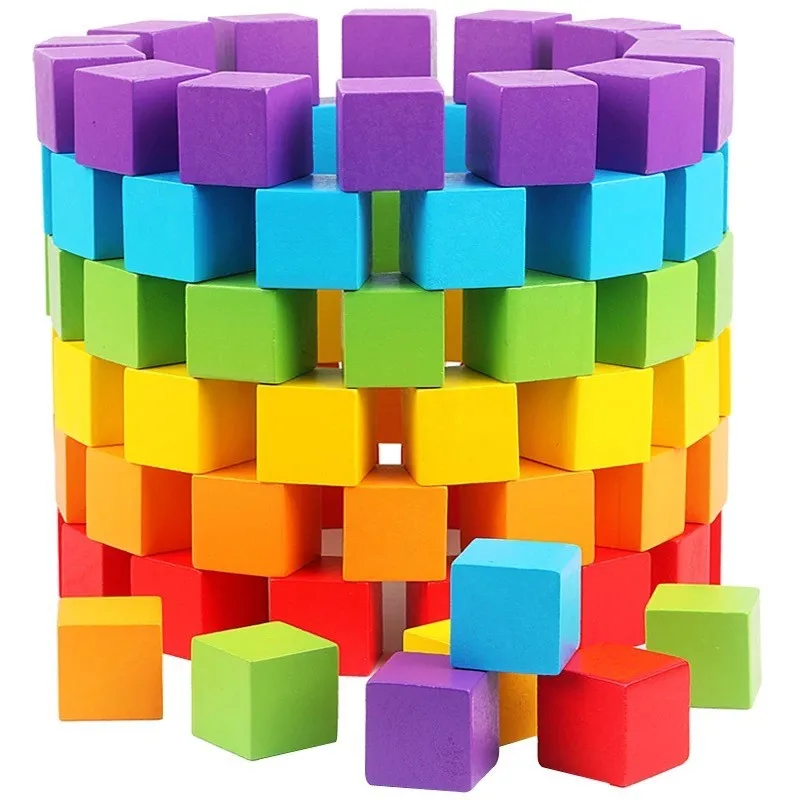 Costruzioni di Giocattoli in Legno per Bambini Toys of Wood Oxford Dadi e Viti in Legno Set di Blocchi con 30 Pezzi di Costruzione in Legno