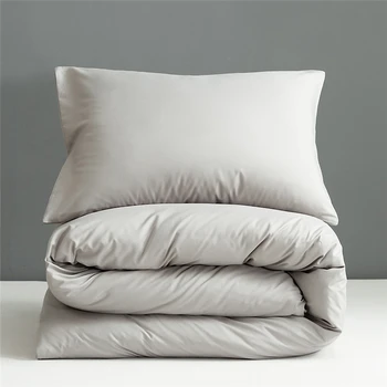 

Solid Color Duvet Cover Sets Single Double Queen King Size Quilt Covers Can be combined according to their own needs Bedding Set