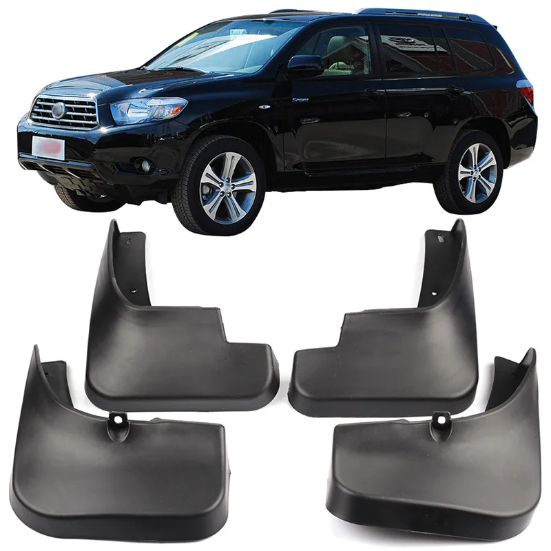 4 шт./компл. автомобильное шинное брызговик послепродажное крыло для TOYOTA Highlander 2007-2010 брызговик