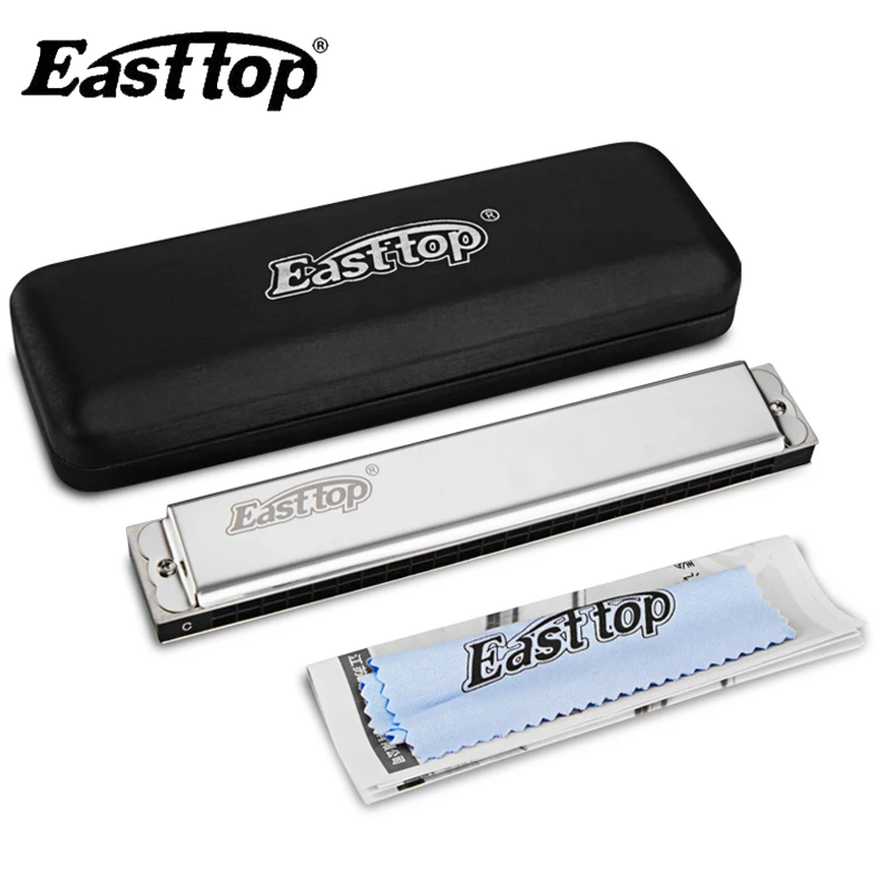 Easttop 24 отверстие Профессиональный TREMOLO Master Губная гармошка A# B C# D#/E/F# G# рот Органы музыкальный инструмент