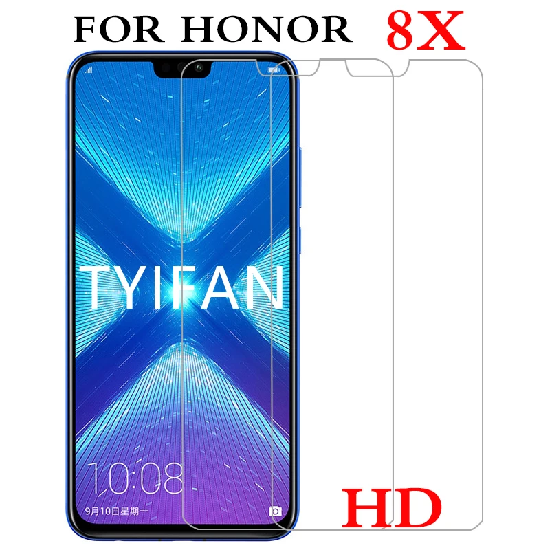 Полный Клей чехол из закаленного стекла для телефона на honor 8x x8 защитная оболочка