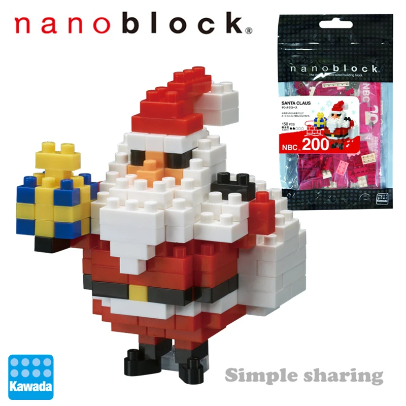 Nano Block Santa Claus nbc-200 NANOBLOCK Small grain miniature diamond building block adult construction toy NBC-200 | Игрушки и хобби
