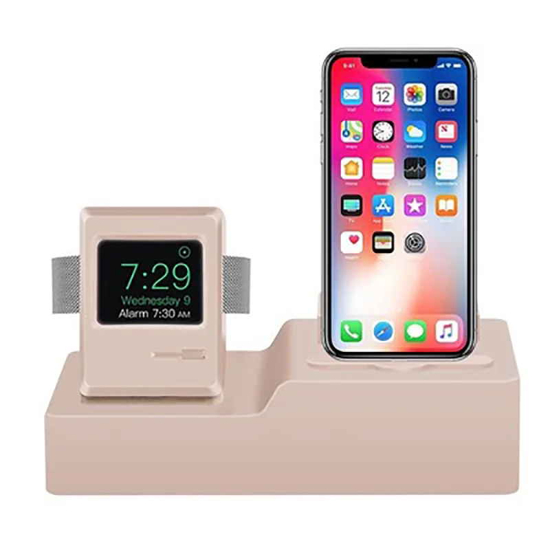 Беспроводной Зарядное устройство для iPhone X/8/8 Plus/7/7 Plus/6/6 S/5/5S 3 в 1 зарядного устройства для наручных часов Apple Watch Series 4/3/2/1 Airpods