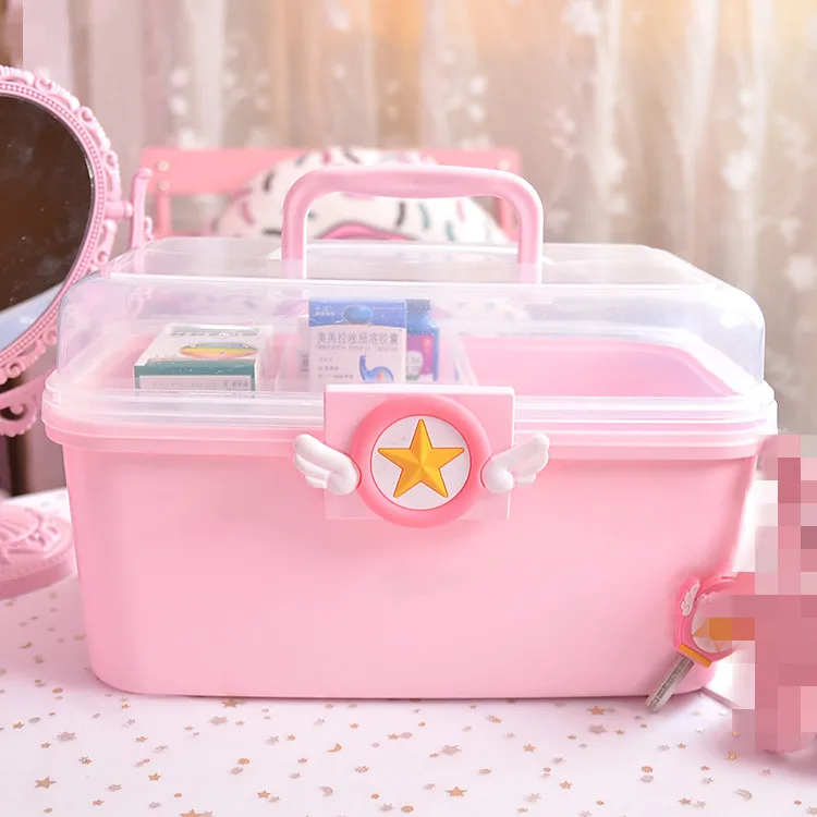 Cute Variety Sakura Magic Card Girl Sakura Pink Storage Box