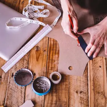 

Practical Fashion Ruler Set Clothing Proofing Plate Cutting Ruler Sewing Pattern Making Tools With Stitching Wheel Tool For Desi