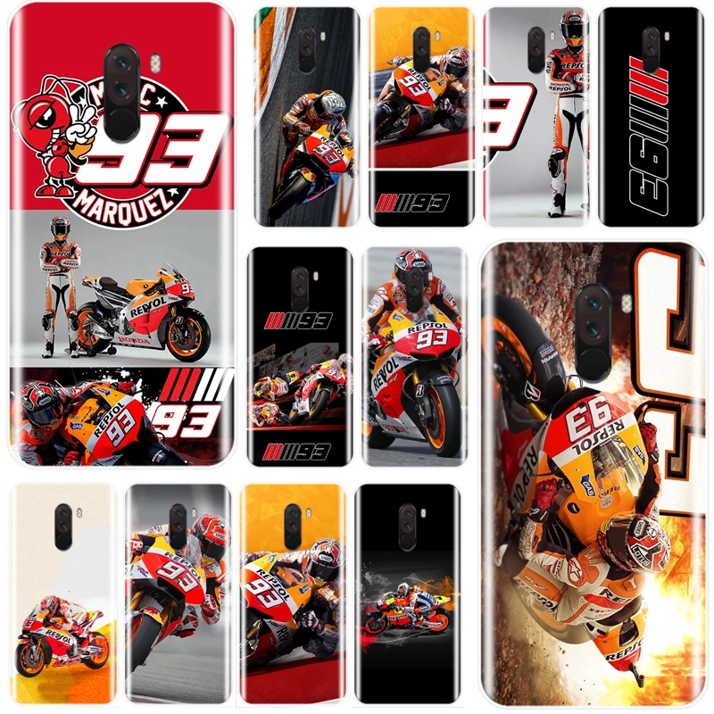 2018 2019 Марк Маркес Moto Gp 93 мультфильм мягкий чехол для телефона из силикона и