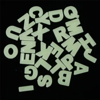 

A-Z Letters Glow in the Dark Wall Stickers 3D Fluorescent Luminous Alphabet Stickers For Wall Switch Laptop Furniture Decal