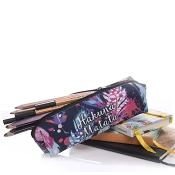 

Girl Makeup Bag Multifunctional 3D Print Cosmetic Bag Travel Toiletry Organizer Case Feather Pattern Kids School Pencil Case