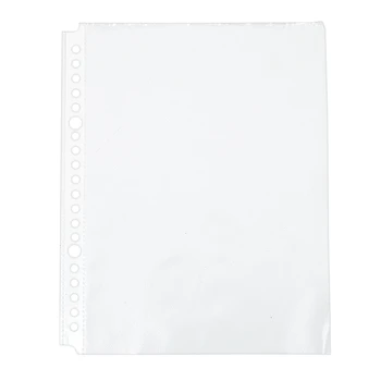 

Pack of 200 A5 Clear Punched Pockets - Plastic Poly Folders