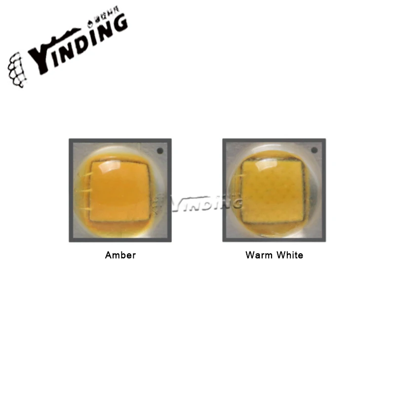5 шт. YINDING D9W50-L80 10 Вт высокомощный светодиодный Янтарный/теплый белый свет фонарик источник света Имитация XML2 Рыбалка Свет фитиль