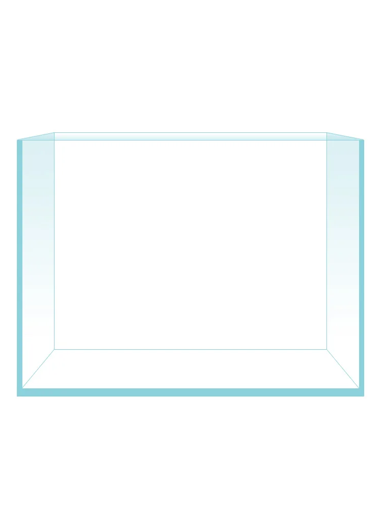 Ultra White Fish Tank Glass Aquarium Desktop Living Room Lazy Free Water Small Rectangular Turtle Fighting Fish Goldfish Tank