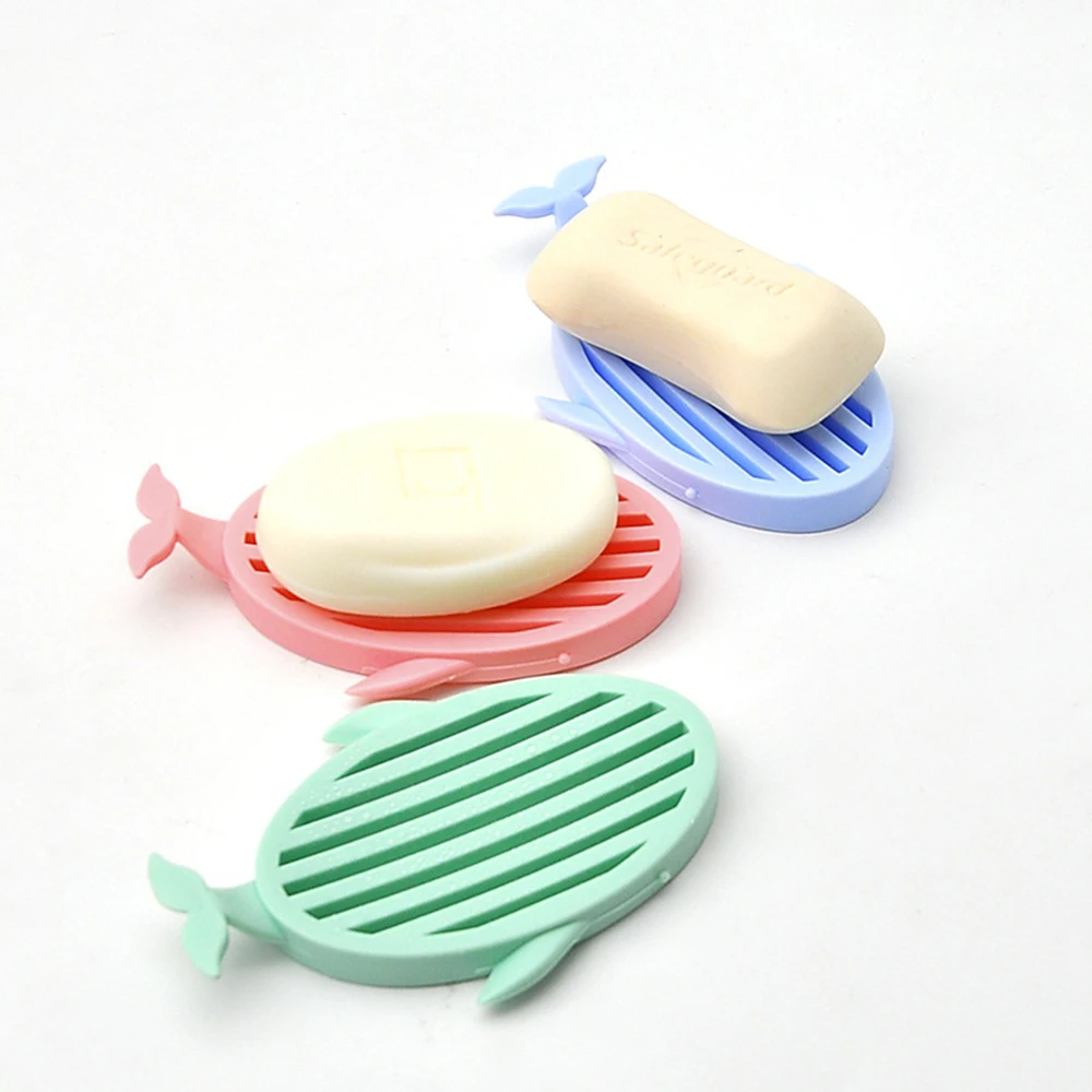 

Whale Shape Portable Soap Dishes Bathroom Plate Case Travel Hiking Soap Holder Container Soap Box Rack Bathroom Products