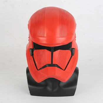 

New Star Wars: The Rise Of Skywalk Cosplay Sith Trooper Red Helmet Mask Halloween Star Wars Latex Helmets Mask Prop Full Face