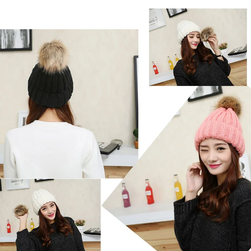 Женская зимняя Лыжная шапочка шляпа, вязаная шапка с шляпка для ушей с помпоном вязаная шапка с помпоном женская вязаная шапка kippah вязаные шапки шапка вязаная женская помпон на шапку шапка мужская шапки женские